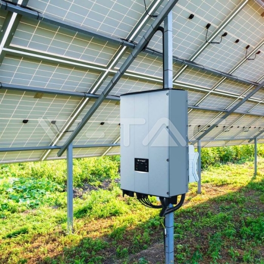 Inversor Solar De Red Trifásico 10kW Pantalla LCD, Interruptor de CC, IP65 - 9