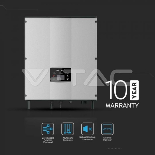 Inversor Solar De Red Monofásico 5kW Pantalla LCD 10 años de garantía IP65 - 5