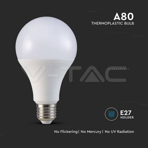 LED Bulb 20W A80 Е27 Thermoplastic 3000K - 3