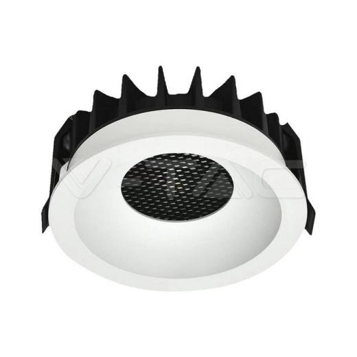 18W LED Honey COMB Downlight Bridgelux Chip 3in1 White Ring + Black Heating - 1