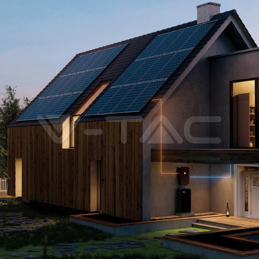 Inversor solar híbrido trifásico de 15kW de bajo voltaje 10 años de garantía en color negro - 2