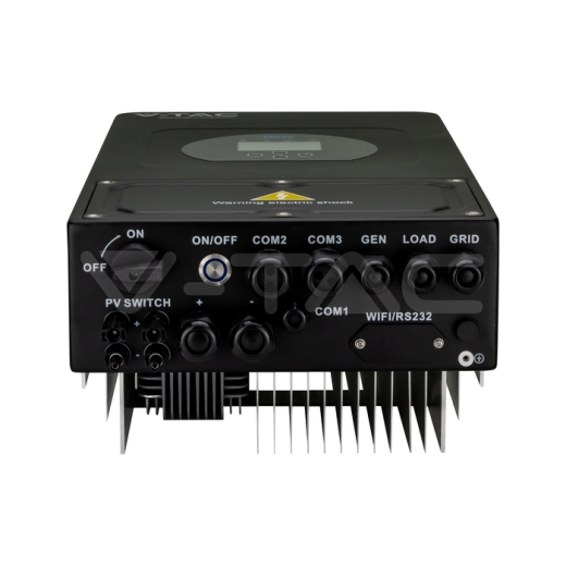 Inversor solar híbrido monofásico de 6kW 10 años de garantía en color negro - 3