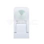 Sensor de movimiento infrarrojo blanco 360° 1000W Ajustable - 2