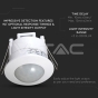 Sensor de techo PIR blanco 360° - 4