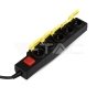 Regleta base 5 enchufes 3G 1.5mm x 3m IP44 negro & amarillo - 1