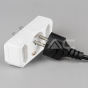 Adaptador 2 x 2.5A 1 x 16A blanco - 9