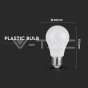 LED Bulb 10W E27 A60 CRI >95 Plastic 4000K - 5