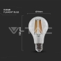 LED Bulb 18W Filament E27 A70 Clear Cover 3000K - 4