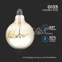 LED Bulb 5W E27 Filament G125 Smoky Glass 2200K - 2