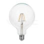 LED Bulb 6W Filament E27 G125 Clear Cover 3000K - 1