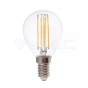LED Bulb 6W Filament E14 P45 Clear Cover 6400K 130lm/W - 1
