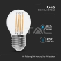 LED Bulb 6W Filament E27 G45 Clear Cover 2700K - 2