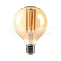 LED Bulb 7W Filament E27 G95 Amber Cover 2200K - 1