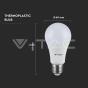 LED Bulb 9.5W E27 A60 Plastic 4000K 160 lm/W - 7