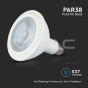 LED Bulb SAMSUNG Chip 12.8W E27 PAR38 Plastic 3000K - 4