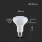 LED Bulb SAMSUNG Chip 11W E27 R80 Plastic 6500K - 5