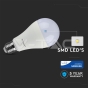 LED Bulb SAMSUNG Chip 17W E27 A65 Plastic White - 2