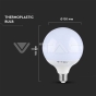 LED Bulb SAMSUNG Chip 18W E27 Plastic G120 4000K - 5