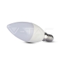 LED Bulb SAMSUNG Chip 4.5W E14 A++ Plastic Candle 3000K - 2