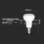 LED Bulb SAMSUNG Chip 4.8W E14 R50 Plastic 3000K - 6