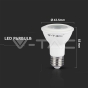 LED Bulb SAMSUNG Chip 5.8W E27 PAR20 Plastic 4000K - 7