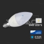 LED Bulb SAMSUNG Chip 7W E14 Plastic Candle 6400K - 5