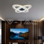 130W Designer Smart Ceiling Light 3000K+6000K Dimmable, Remote Control - 8
