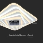 150W Designer Smart Ceiling Light 3000K+6000K Dimmable, Remote Control - 2