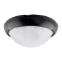 Plafón LED 12W cuerpo negro redondo Blanco cálido IP54 - 5
