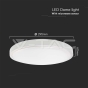 Luz de Techo LED 18W Redonda Sensor de Microondas Marco Blanco 3000K IP44 - 8