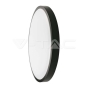 24W LED Dome Light Round Microwave Sensor Black Frame 4000K IP44 - 1