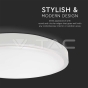 24W LED Dome Light Round White Frame 6500K IP44 - 2