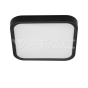 24W LED Dome Light SAMSUNG Chip 3000K Square Black Frame IP44 - 2