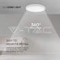 24W LED Dome Light SAMSUNG Chip 4000K Round White Frame IP44 - 9