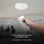 30W / 60W / 30W Designer Domelight Remote Control Dimmable Beehive Cover - 4