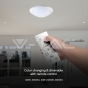 30W / 60W / 30W Designer Domelight Remote Control Dimmable Phantom Cover - 4