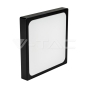 30W LED Dome Light Square Black Frame 3000K IP44 - 2
