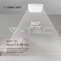 48W LED Dome Light SAMSUNG Chip 3000K Square White Frame IP44 - 6