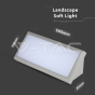 12W LED Landscape Outdoor Soft Light-Medium 4200K Grey Body IP65 - 6