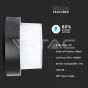 12W LED Wall Light IP65 Black Round 3000K - 5