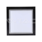12W LED Wall Light Black Square 4000K - 2