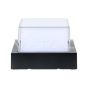 12W LED Wall Light Black Square 4000K - 4