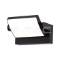 17W LED Wall Light Black Body 3000K IP65 - 1