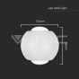 Aplique LED 2W Arriba y Abajo 3000K Cuerpo Blanco IP54 - 5