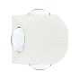 4W LED Wall Light 4 Sides 4000K White Body IP54 - 1