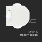 4W LED Wall Light 4 Sides 4000K White Body IP54 - 3