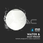 4W LED Wall Light White Body Round IP65 3000K - 7