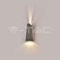 4W LED Wall Light Grey Body IP65 4000K - 8