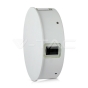 4W LED Wall Light White Body Round Natural White IP65 - 3