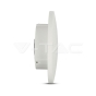 Aplique de pared 5W LED Bridgelux Chip cuerpo blanco redondo IP65 3000K - 2
